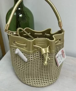 BOLSO BOMBONERA M. LUXURY DORADO