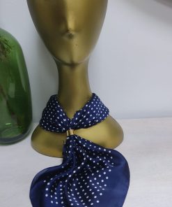 PAÑUELO DE CUELLO ESTAMPADO DE LUNARES CON TACTO SUAVE Y TEJIDO SATINADO M.LUNA-40