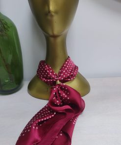 PAÑUELO DE CUELLO ESTAMPADO DE LUNARES CON TACTO SUAVE Y TEJIDO SATINADO M.LUNA-50