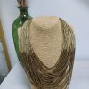 COLLAR DE MÚLTIPLES CUERDAS CON PERLAS DORADAS M.PR-DOR