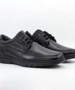 Zapato blucher de hombre de Pitillos en piel napa, con cordones y piso de caucho, fabricado en España