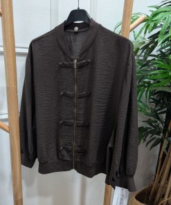 BOMBER ESTILO NAPOLEÓNICO MARRÓN M.BOM/MA