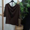 BLUSA MARRÓN MANGA CORTA M.BAMBULA-MA