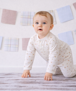 Pelele interlock bebé otoño de una sola pieza para niño o niña