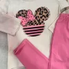CONJUNTO 2 PIEZAS ALGODÓN M. MINNIE ANIMAL PRINT ROSA ISABELLA