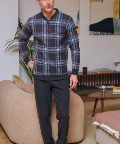 PIJAMA HOMBRE PUNTO MILANO CUADRO ESCOCÉS M. 265600 MUSLHER