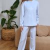 PIJAMA MUJER SPANDEX CLÁSICO CELESTE  M. 266607 MUSLHER