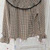 BLUSA CUADROS VICHY CUELLO BABERO M.BAB/NE