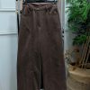 PANTALÓN ANTELINA TACHUELAS MARRÓN M.ATACH/MA
