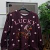 SUDADERA MORADA LUNARES PERRO M.PELU/MO