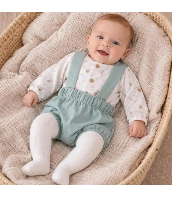 CONJUNTO POLOLO NIÑO AROSA MINT M. 11374 CALAMARO 4 conjunto pololo bebe mint arosa 2 1