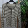 CAMISETA RAYAS VERDE Y BLANCA AJUSTADA M.RAY/VE