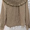 BLUSA CUADROS VICHY CUELLO BABERO VERDE M.BAB/VE