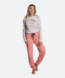 PIJAMA MUJER "I LOVE DOMINGOS" M. 26235 YSABEL MORA