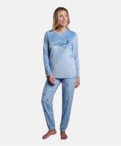 PIJAMA MUJER "CONTIGO ESTOY EN LAS NUBES" M. 26259 YSABEL MORA